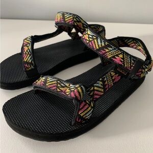 Teva Sandals with Vibrant Patterned Straps